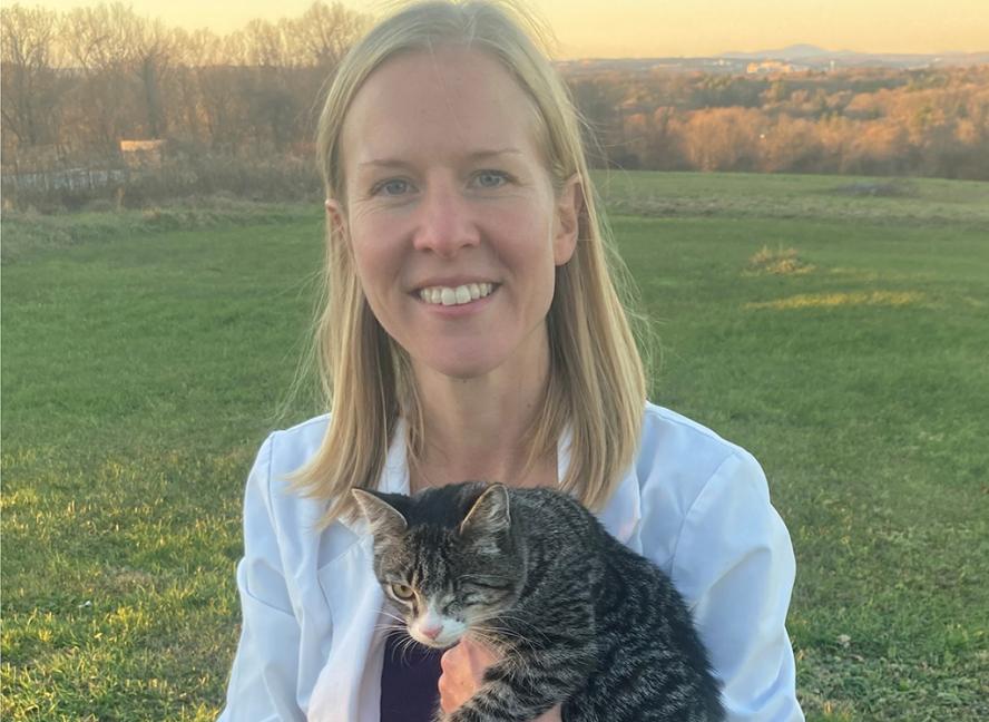Jennifer Grady holding a cat