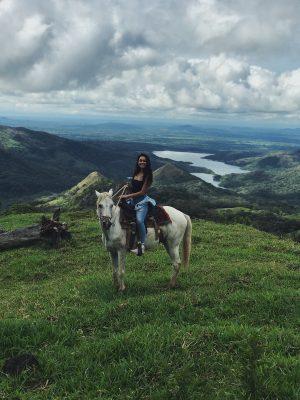 Natashja Molina riding a horse