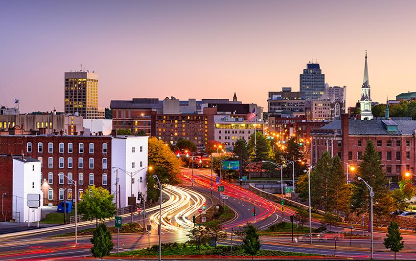 Worcester Massachusetts skyline at rush hour. Photo: iStock/SeanPavone