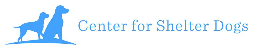 Center for Shelter Dogs logom blue and white
