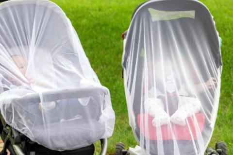 mosquito netting over baby strollers